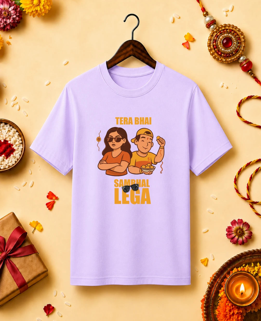 Tera Bhai Sambhaal Lega Regular T-Shirt