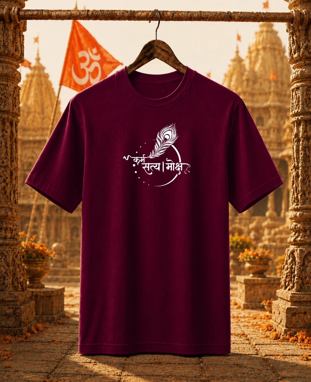 Karm Satya Moksh Regular T-Shirt