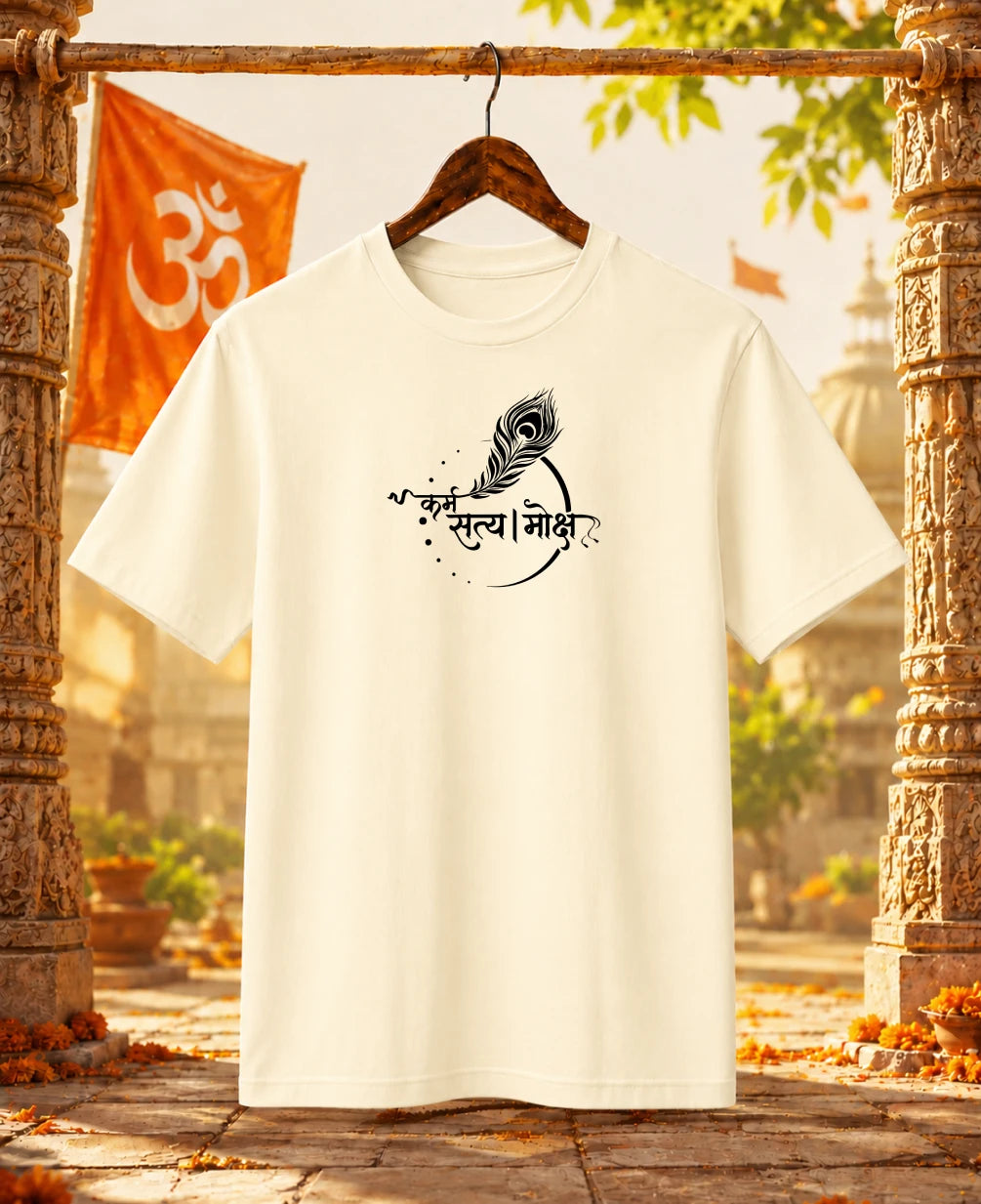 Karm Satya Moksh Regular T-Shirt