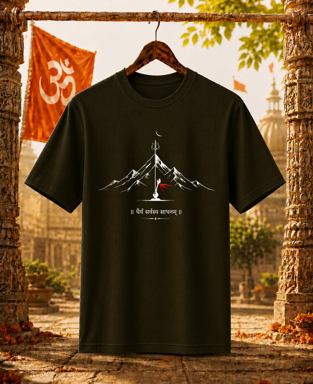 Dhairyam Sarvasya Sadhanam Regular T-Shirt
