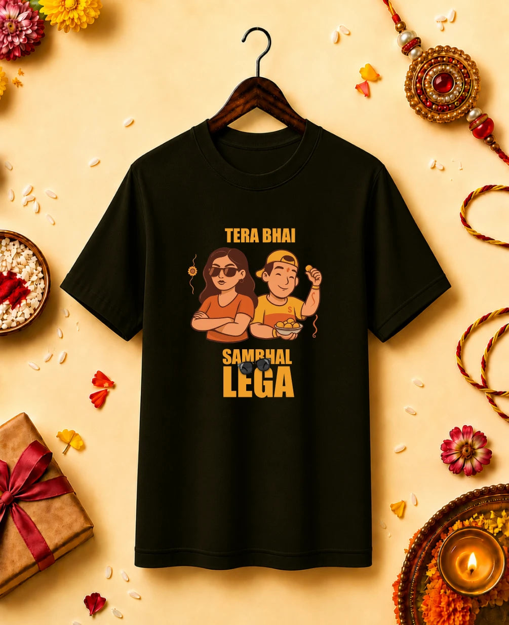 Tera Bhai Sambhaal Lega Regular T-Shirt