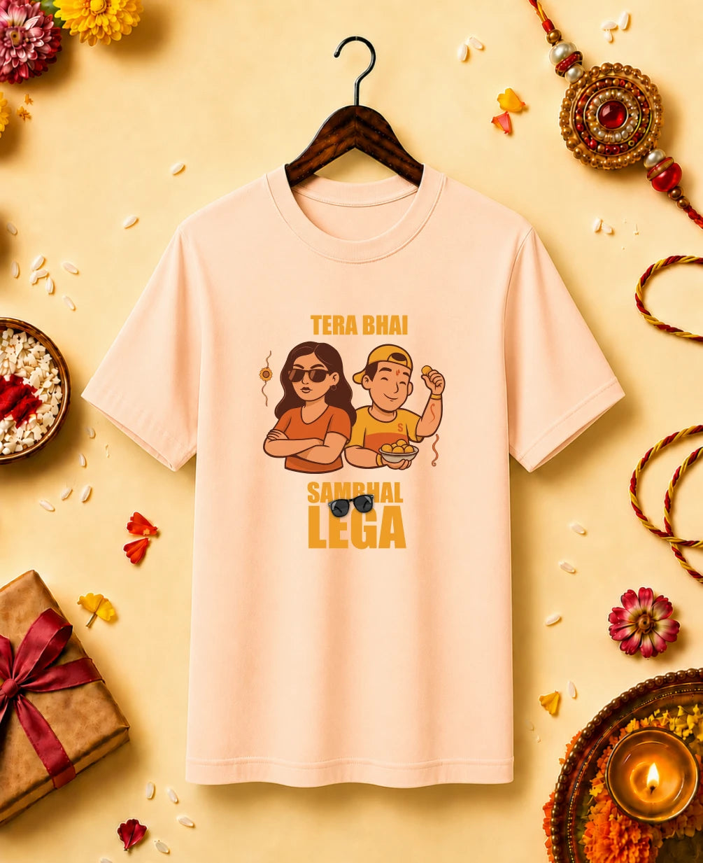 Tera Bhai Sambhaal Lega Regular T-Shirt
