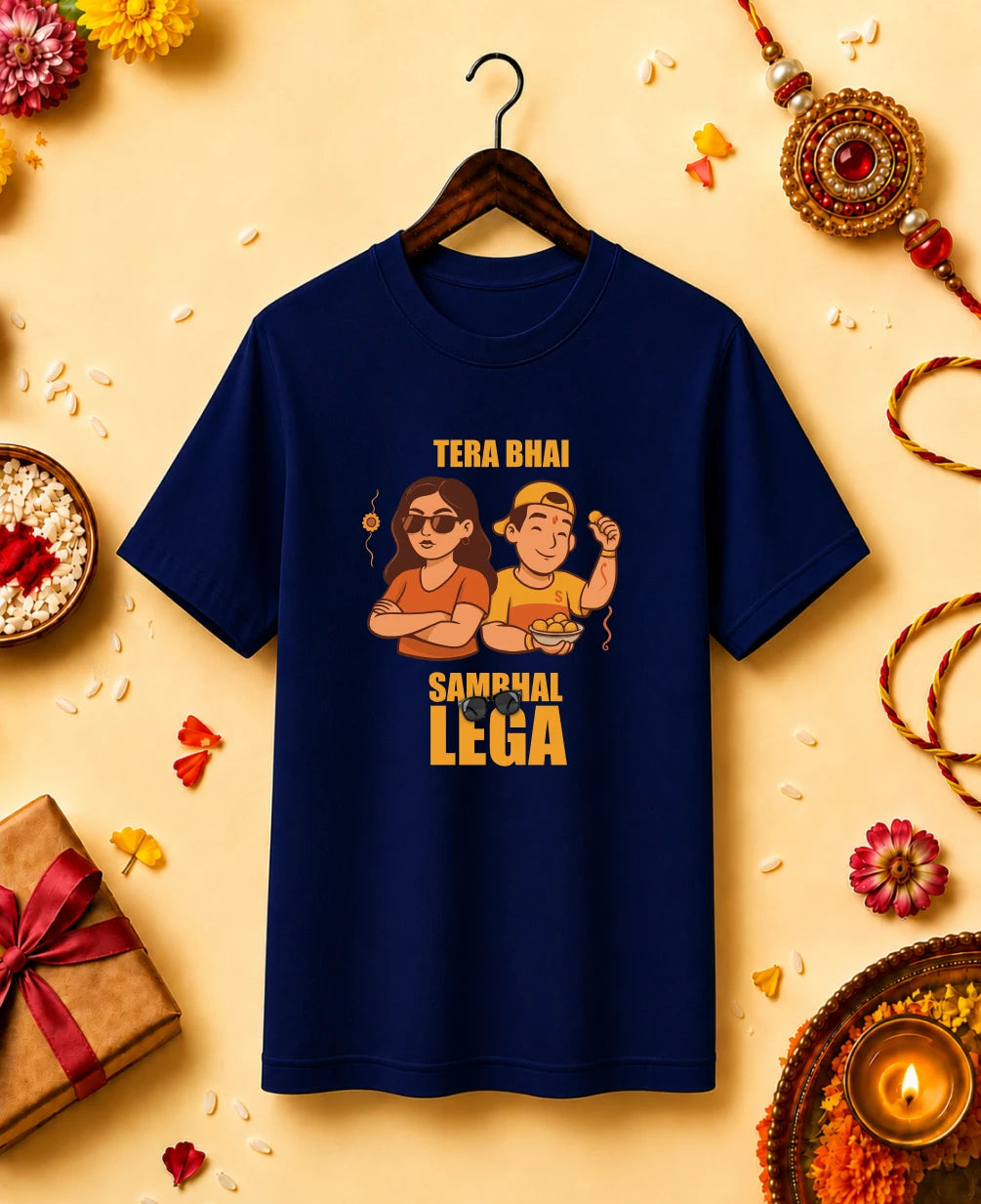 Tera Bhai Sambhaal Lega Regular T-Shirt