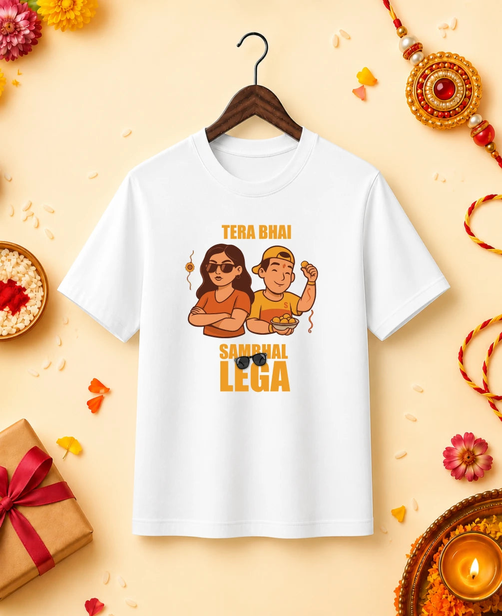 Tera Bhai Sambhaal Lega Regular T-Shirt
