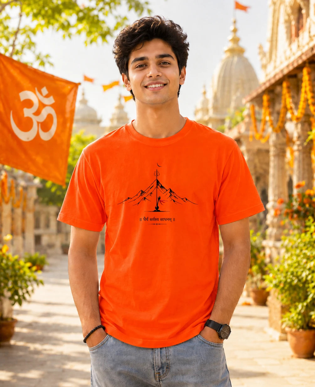 Dhairyam Sarvasya Sadhanam Regular T-Shirt