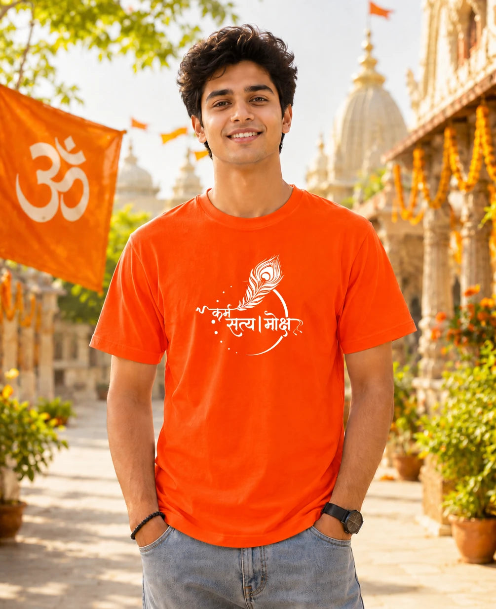 Karm Satya Moksh Regular T-Shirt