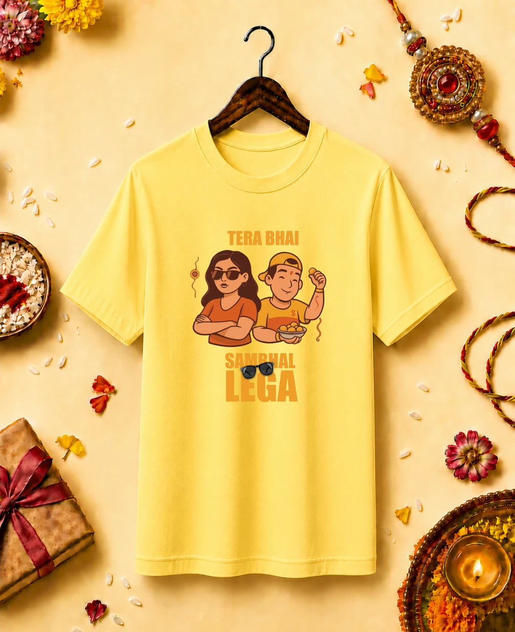 Tera Bhai Sambhaal Lega Regular T-Shirt