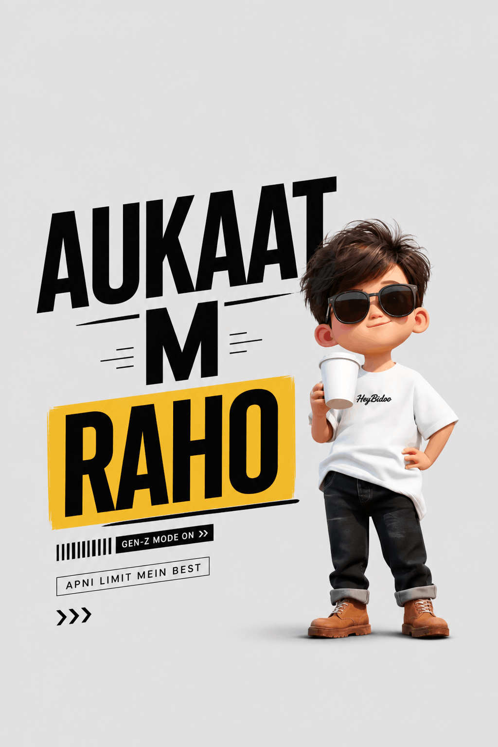 Aukaat m raho Oversized T-Shirt