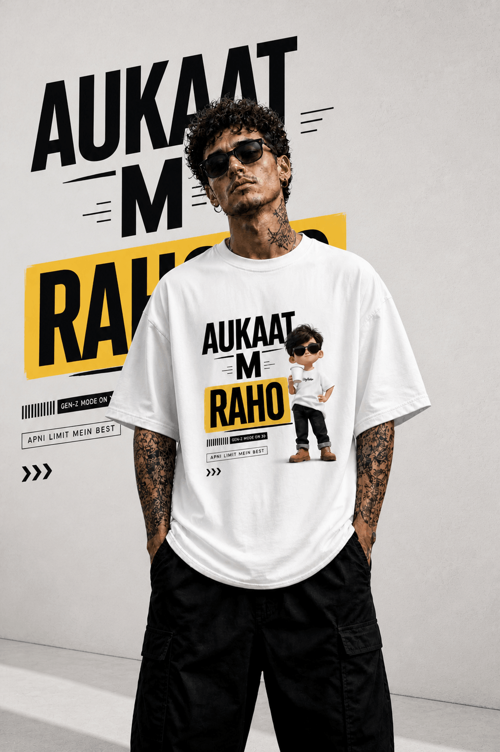 Aukaat m raho Oversized T-Shirt