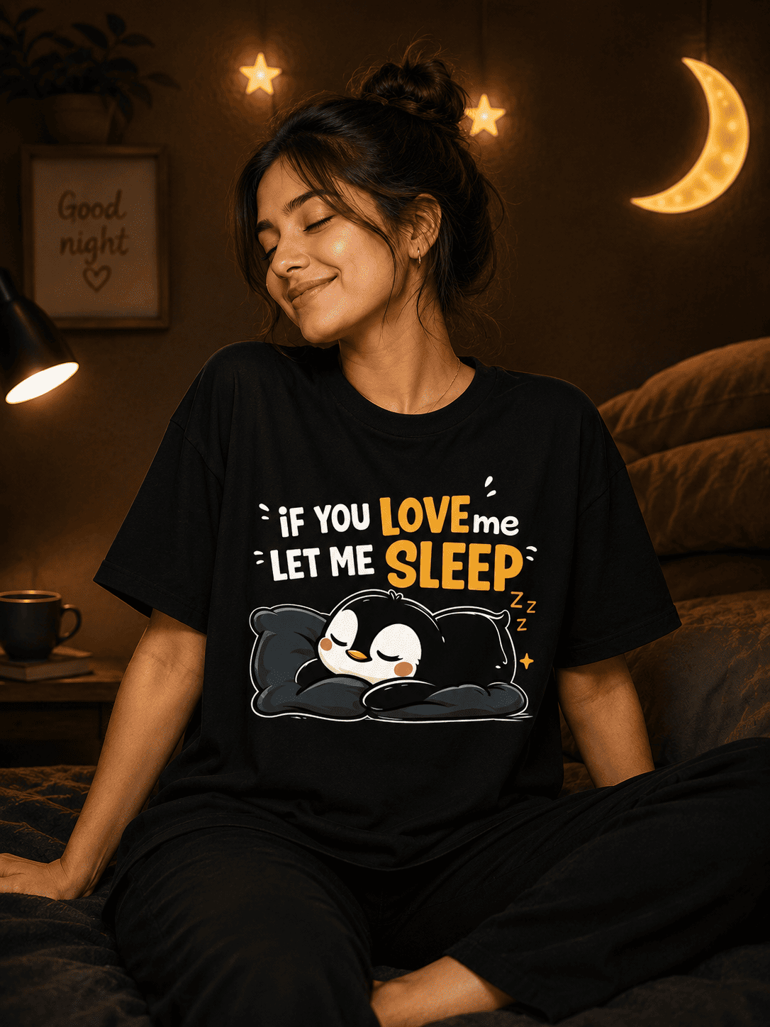 If You Love Me Let Me Sleep Oversized T-Shirt
