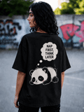 Nap First Think Later Oversized T-Shirt