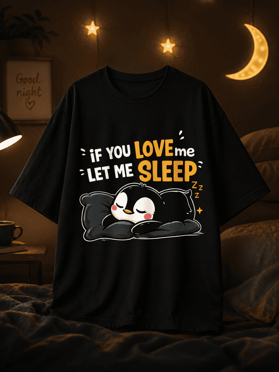 If You Love Me Let Me Sleep Oversized T-Shirt