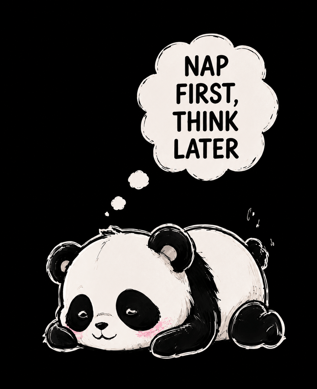 Nap First Think Later Oversized T-Shirt
