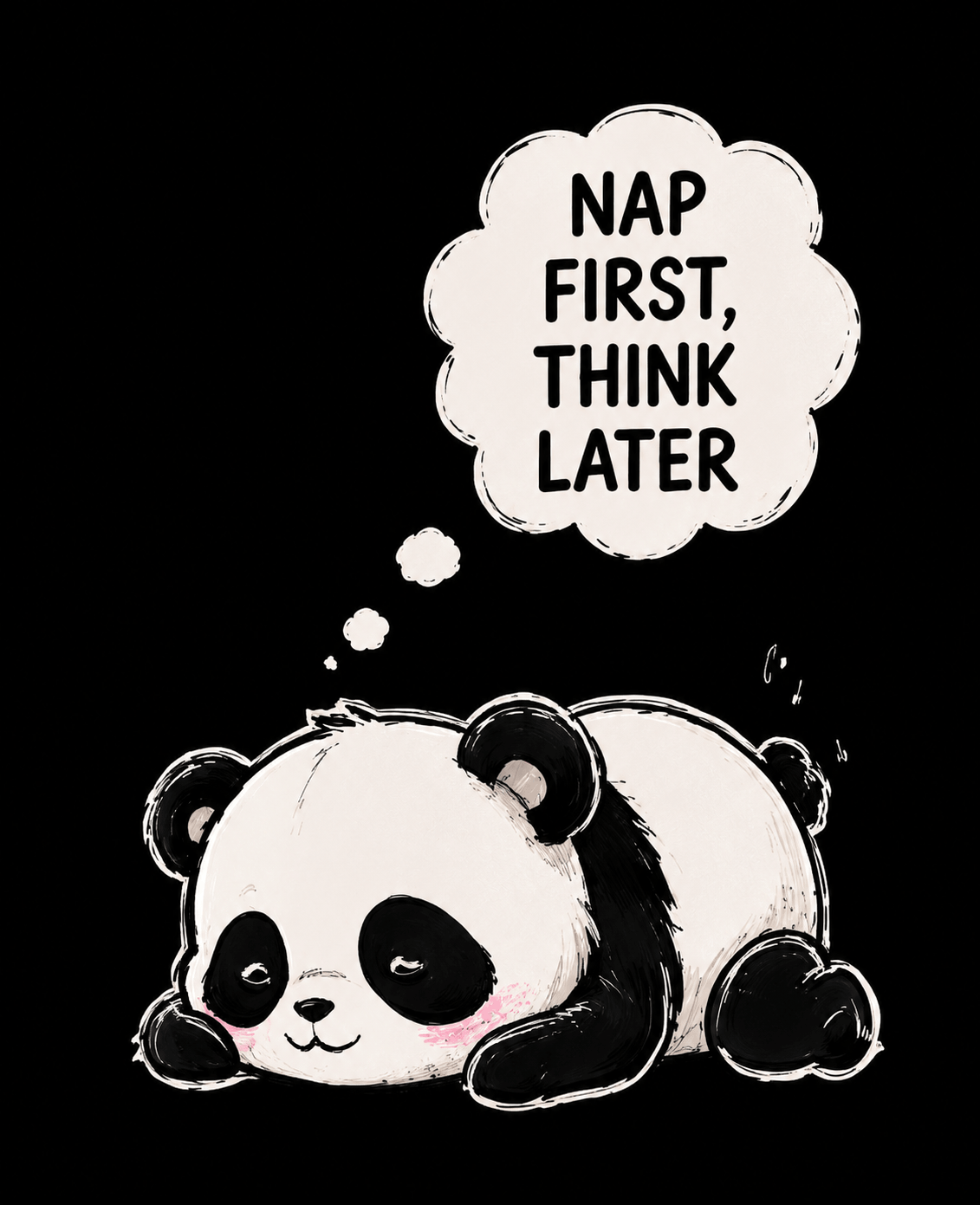 Nap First Think Later Oversized T-Shirt
