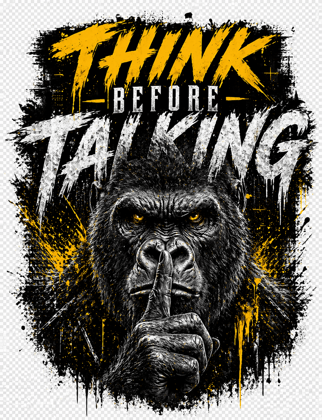 Think Before Talking Oversized T-Shirt