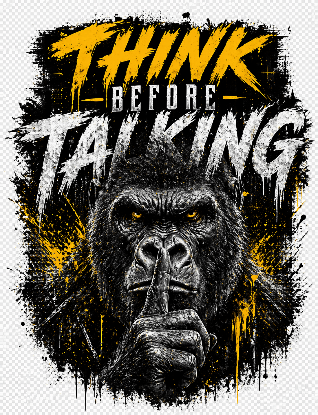 Think Before Talking Oversized T-Shirt