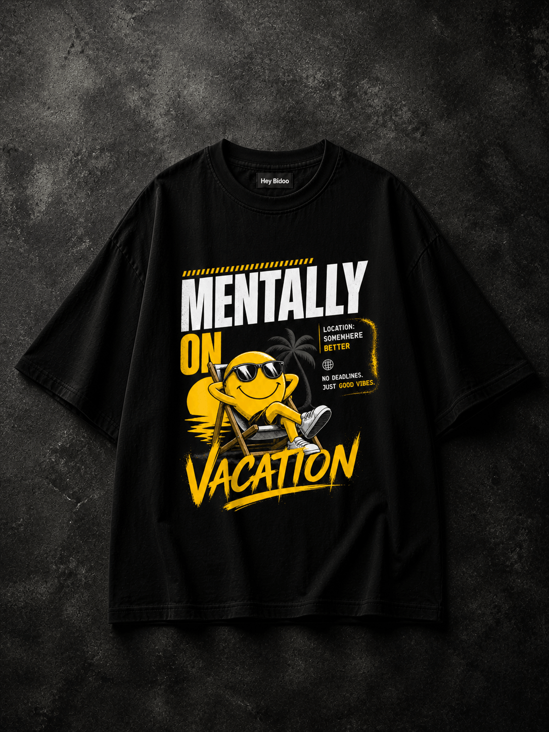 Mentally On Vacation Oversized T-shirt