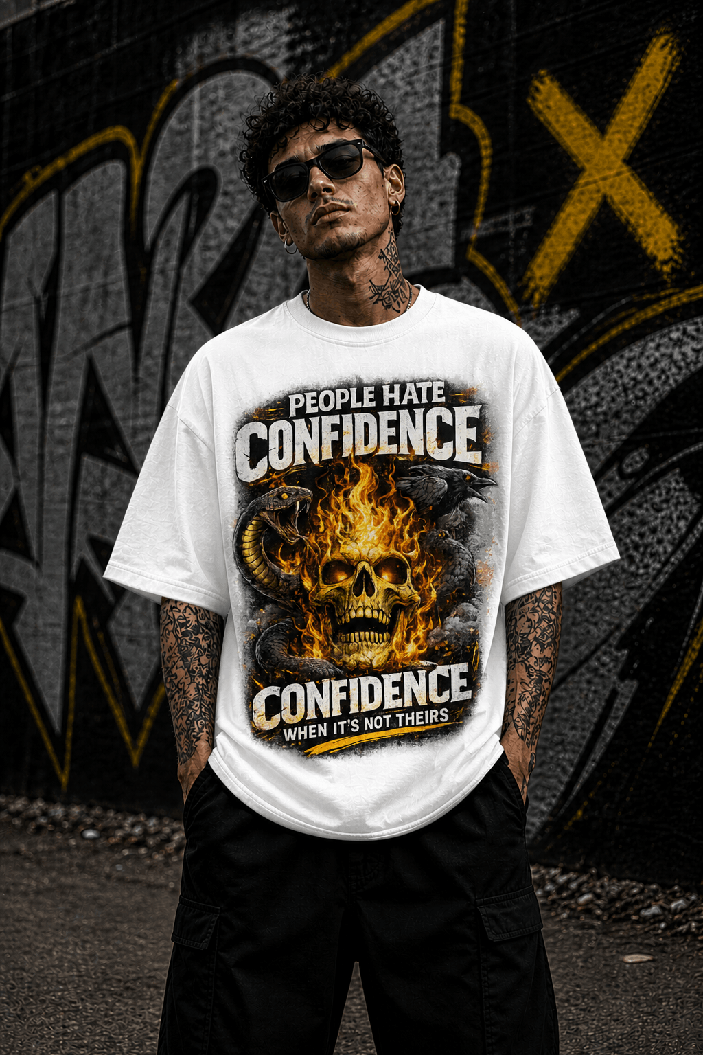 People Hate Confidence When It’s Not Theirs Oversized T-shirt