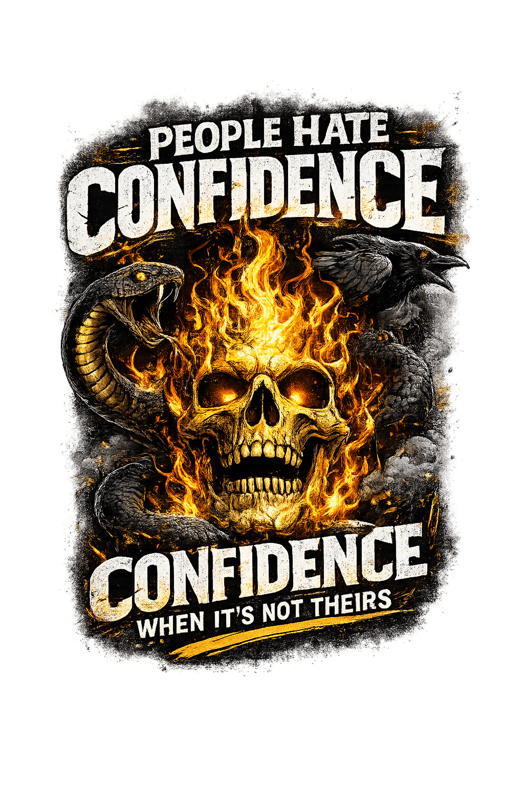 People Hate Confidence When It’s Not Theirs Oversized T-shirt